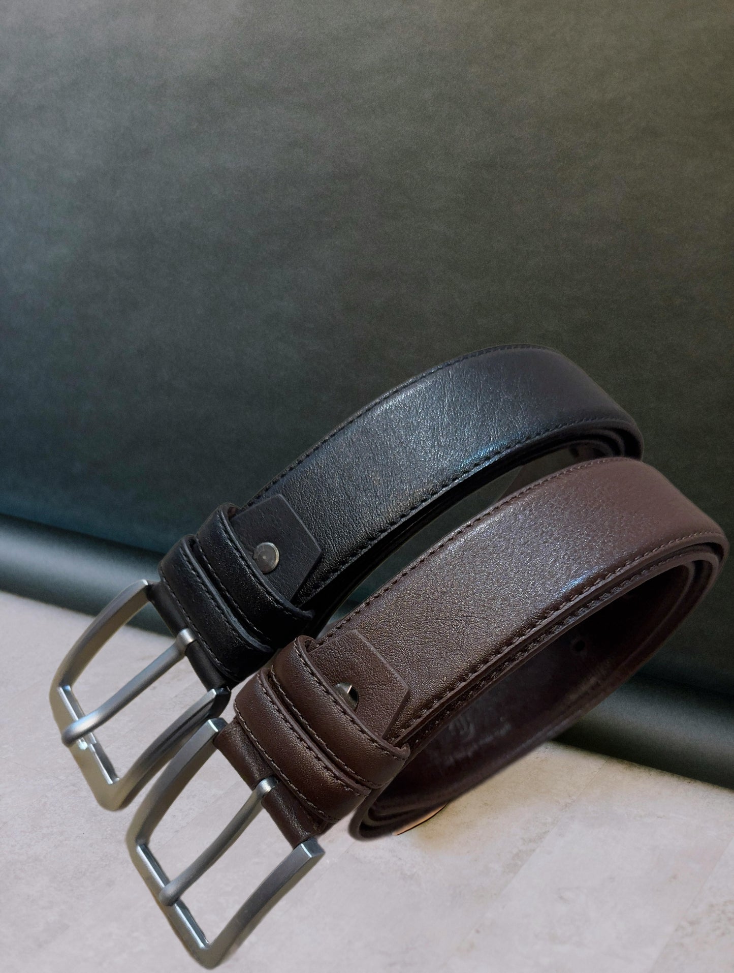 Premium pin Buckle Original Leather Formal Mens Belt