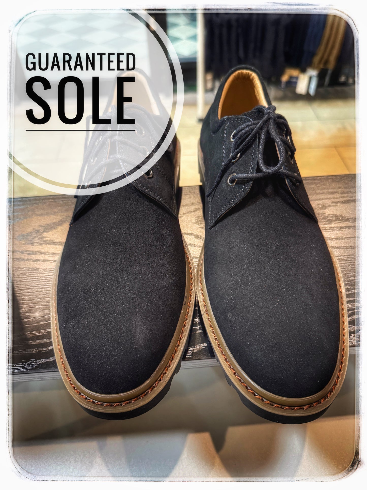 Men's genuine sweat Leather shoes