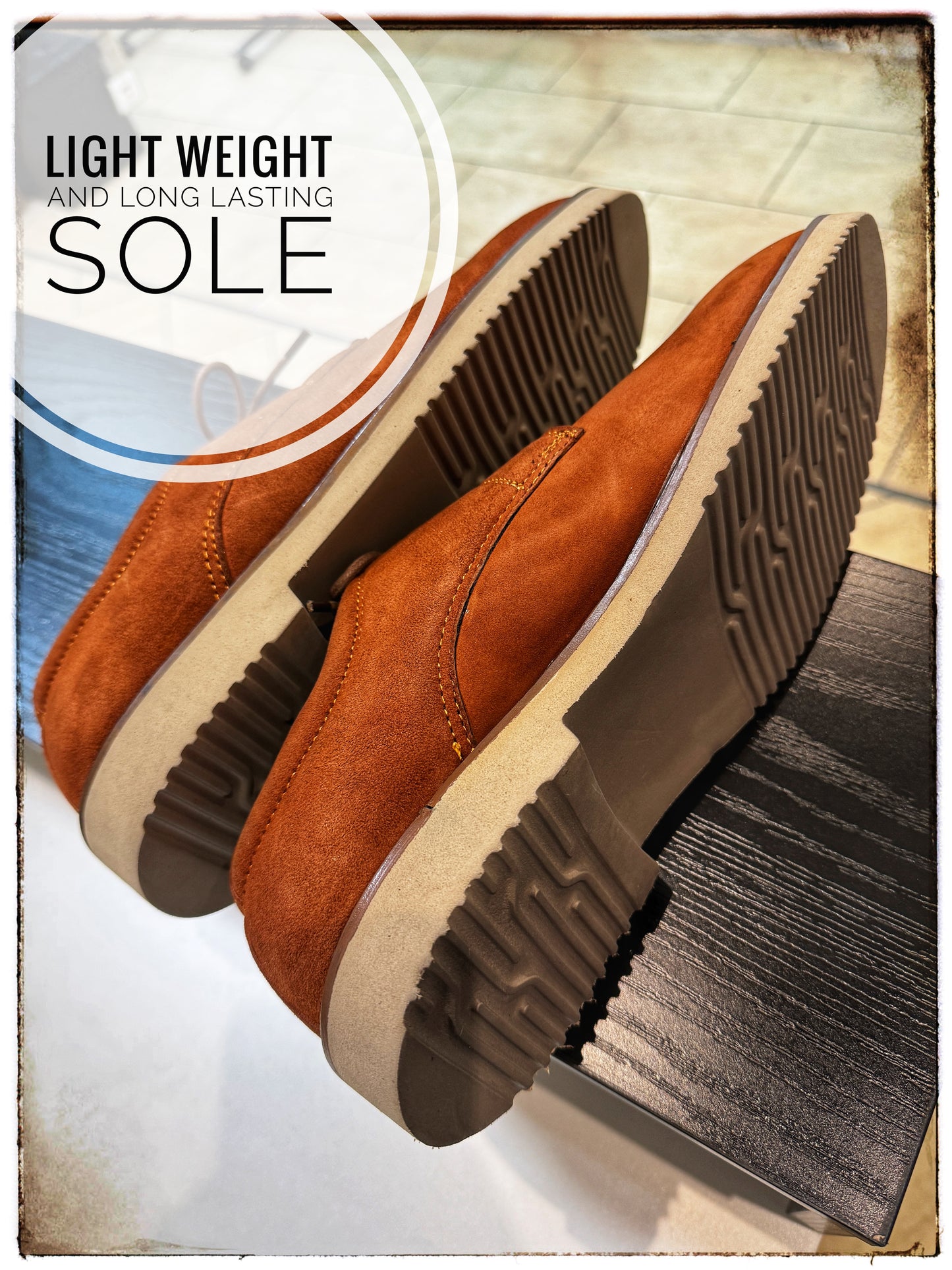 Men's genuine sweat Leather shoes