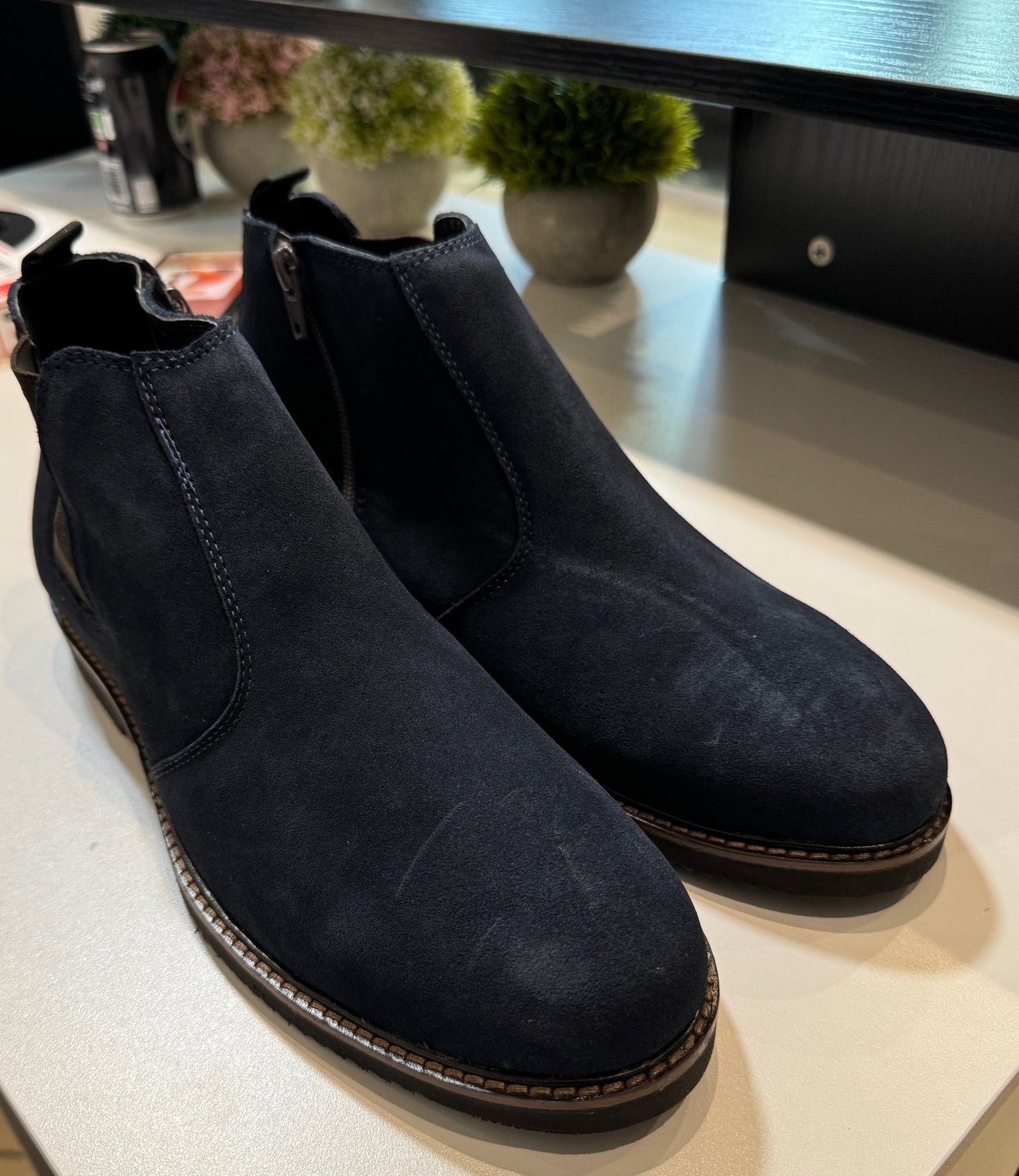 Men's genuine sweat Leather shoes