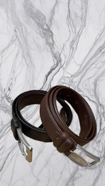 Premium pin Buckle Original Leather Formal Mens Belt